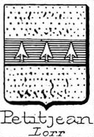 Petitjean Coat of Arms / Family Crest 1