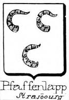 Pfaffenlapp Coat of Arms / Family Crest 0