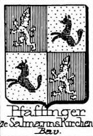 Pfaffinger Coat of Arms / Family Crest 4