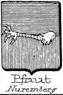 Pfaut Coat of Arms / Family Crest 0