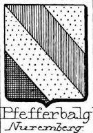 Pfefferbalg Coat of Arms / Family Crest 2