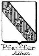 Pfeiffer Coat of Arms / Family Crest 1