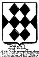 Pfeil Coat of Arms / Family Crest 12