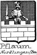Pflaum Coat of Arms / Family Crest 1