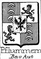 Pflummern Coat of Arms / Family Crest 1