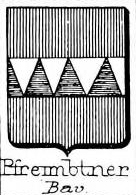 Pfreimbtner Coat of Arms / Family Crest 0