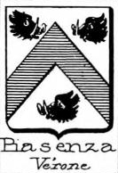 Piasenza Coat of Arms / Family Crest 0