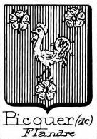 Picquer Coat of Arms / Family Crest 0