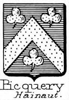 Picquery Coat of Arms / Family Crest 0