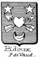 Pidoux Coat of Arms / Family Crest 1