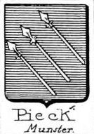 Pieck Coat of Arms / Family Crest 3