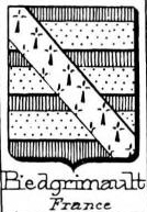 Piedgrimault Coat of Arms / Family Crest 0