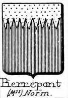 Pierrepont Coat of Arms / Family Crest 2