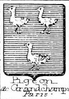 Pigeon Coat of Arms / Family Crest 3