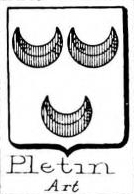 Pletin Coat of Arms / Family Crest 0