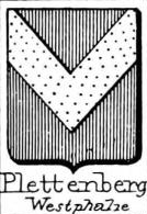 Plettenberg Coat of Arms / Family Crest 1