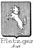 Pletzger Coat of Arms / Family Crest 2