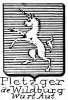 Pletzger Coat of Arms / Family Crest 3
