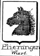 Plieningen Coat of Arms / Family Crest 1