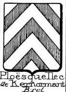 Ploesquellec Coat of Arms / Family Crest 1