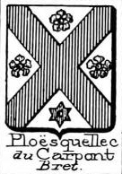 Ploesquellec Coat of Arms / Family Crest 0