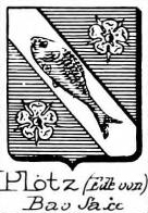 Plotz Coat of Arms / Family Crest 1