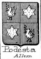 Podesta Coat of Arms / Family Crest 3