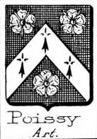 Poissy Coat of Arms / Family Crest 1