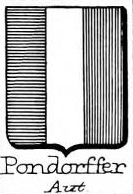 Pondorffer Coat of Arms / Family Crest 0