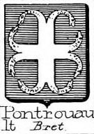 Pontrouault Coat of Arms / Family Crest 0