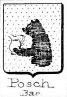 Posch Coat of Arms / Family Crest 2