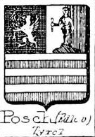 Posch Coat of Arms / Family Crest 3