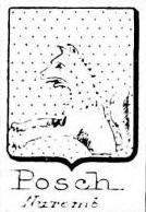 Posch Coat of Arms / Family Crest 1