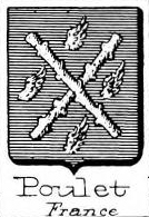 Poulet Coat of Arms / Family Crest 1