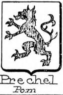 Prechel Coat of Arms / Family Crest 1