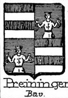 Preininger Coat of Arms / Family Crest 0