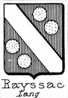 Rayssac Coat of Arms / Family Crest 0