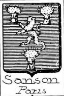 Sanson Coat of Arms / Family Crest 2