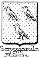 Savonarola Coat of Arms / Family Crest 0