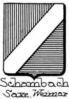 Schambach Coat of Arms / Family Crest 1