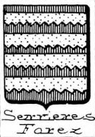 Serrieres Coat of Arms / Family Crest 1