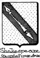 Shakespeare Coat of Arms / Family Crest 1