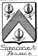 Simonet Coat of Arms / Family Crest 2