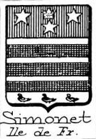 Simonet Coat of Arms / Family Crest 1