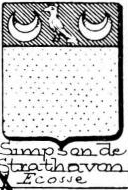 Simpson Coat of Arms / Family Crest 1