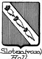 Sloten Coat of Arms / Family Crest 1