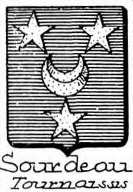 Sourdeau Coat of Arms / Family Crest 1