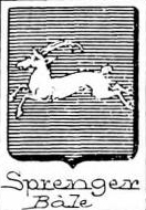 Sprenger Coat of Arms / Family Crest 2