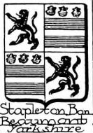Stapleton Coat of Arms / Family Crest 2