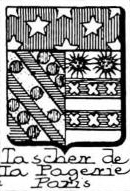 Tascher Coat of Arms / Family Crest 4